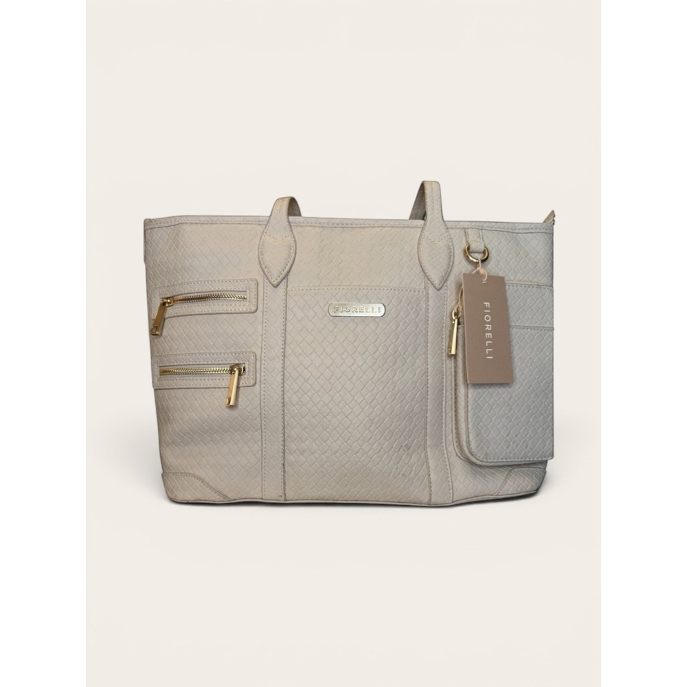 NWT Fiorelli Brooke Tote Handbag Hazel Faux Leather Shoulder Bag